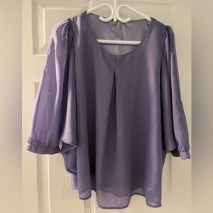 ***😀3 for $35./Beautiful purple sheer blouse.